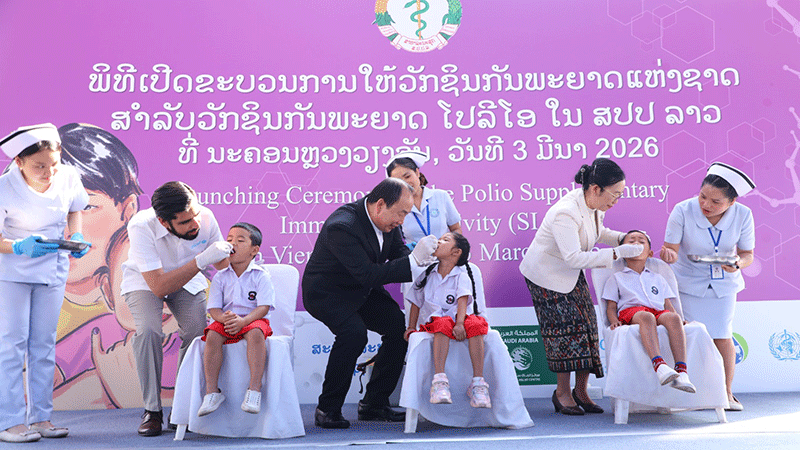 800,000 Lao children set to receive polio vaccine