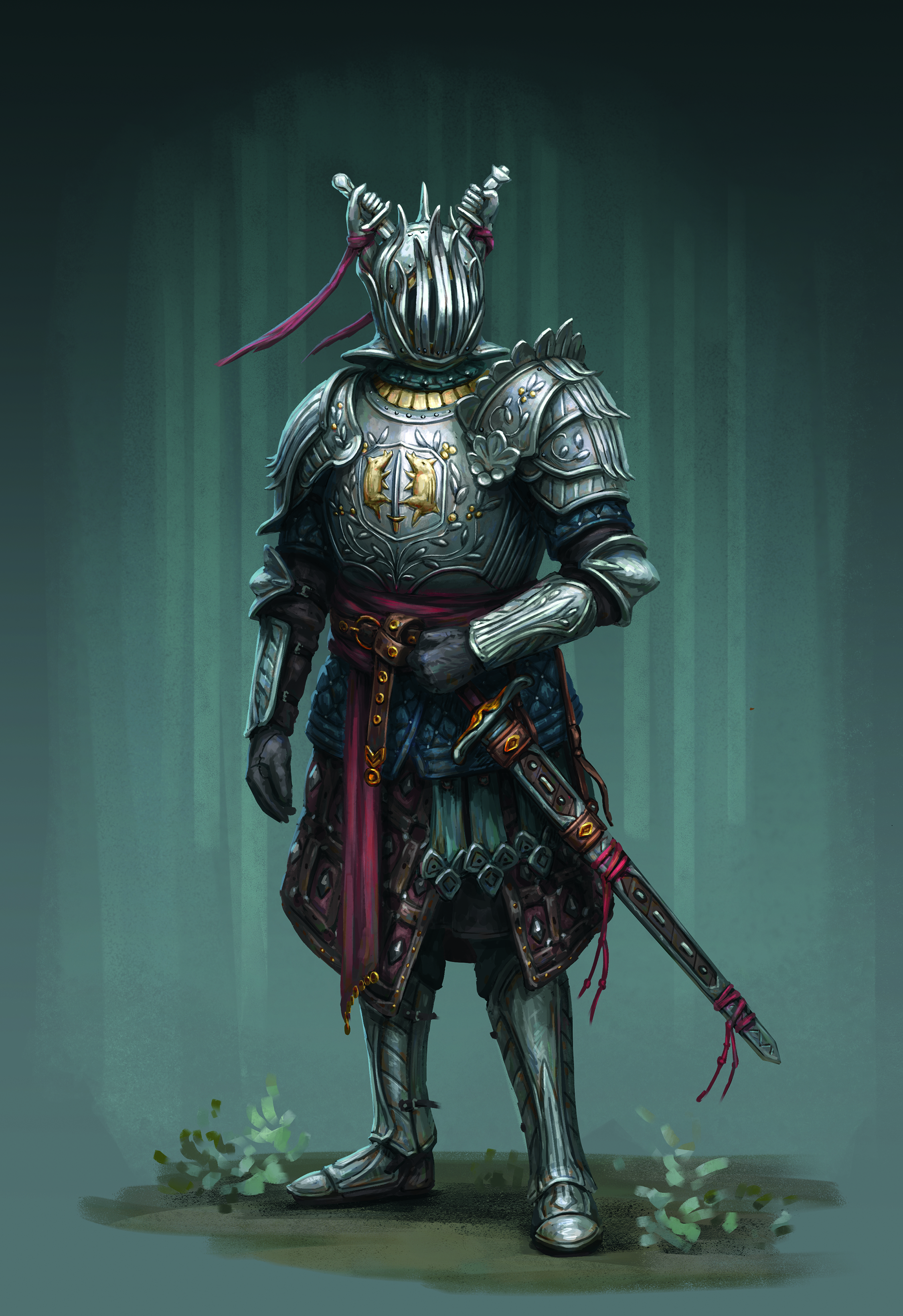 Digital character art inspired by Kazakh tradition and ritualistic storytelling