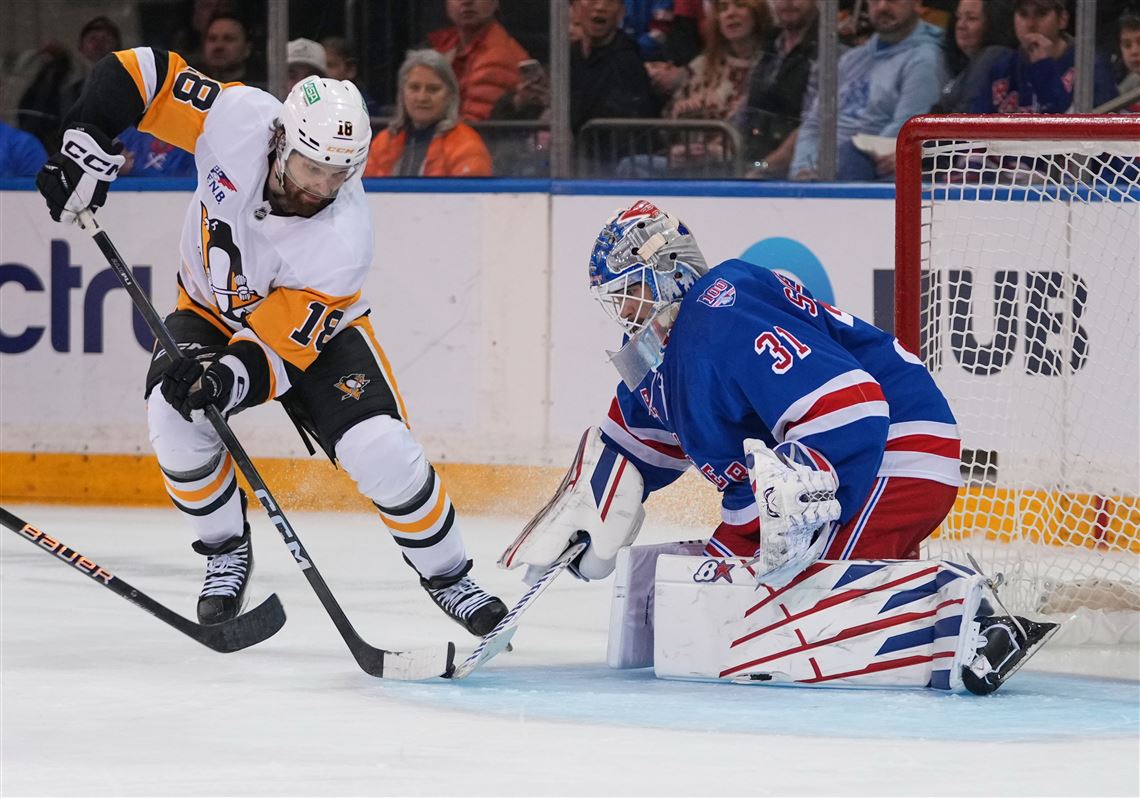 Penguins' severe shootout struggles continue in loss to Rangers