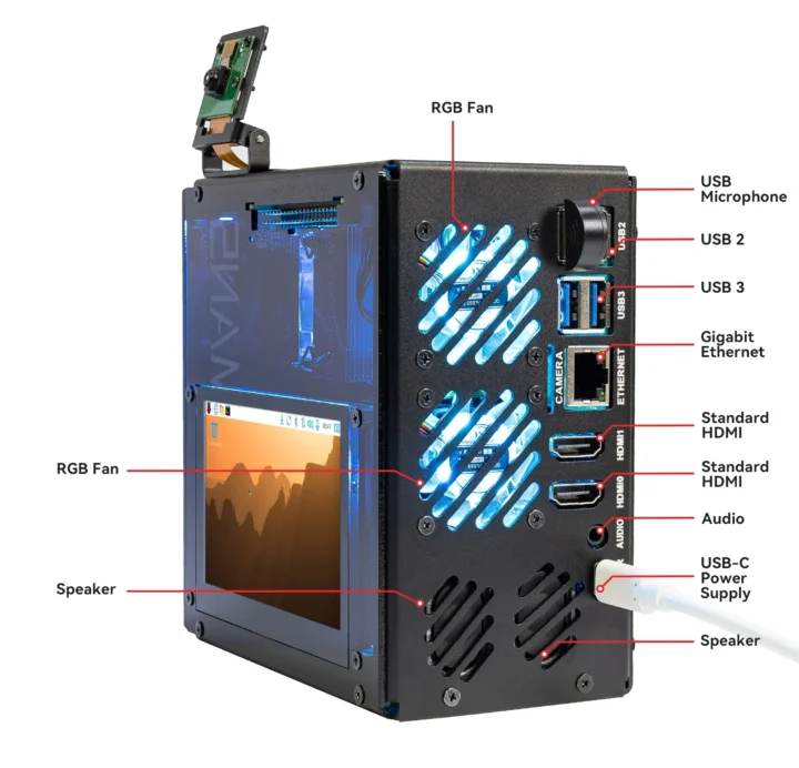 Pironman 5 Pro Max advanced Raspberry Pi 5 case Pironman 5 Pro Max advanced Raspberry Pi 5 case