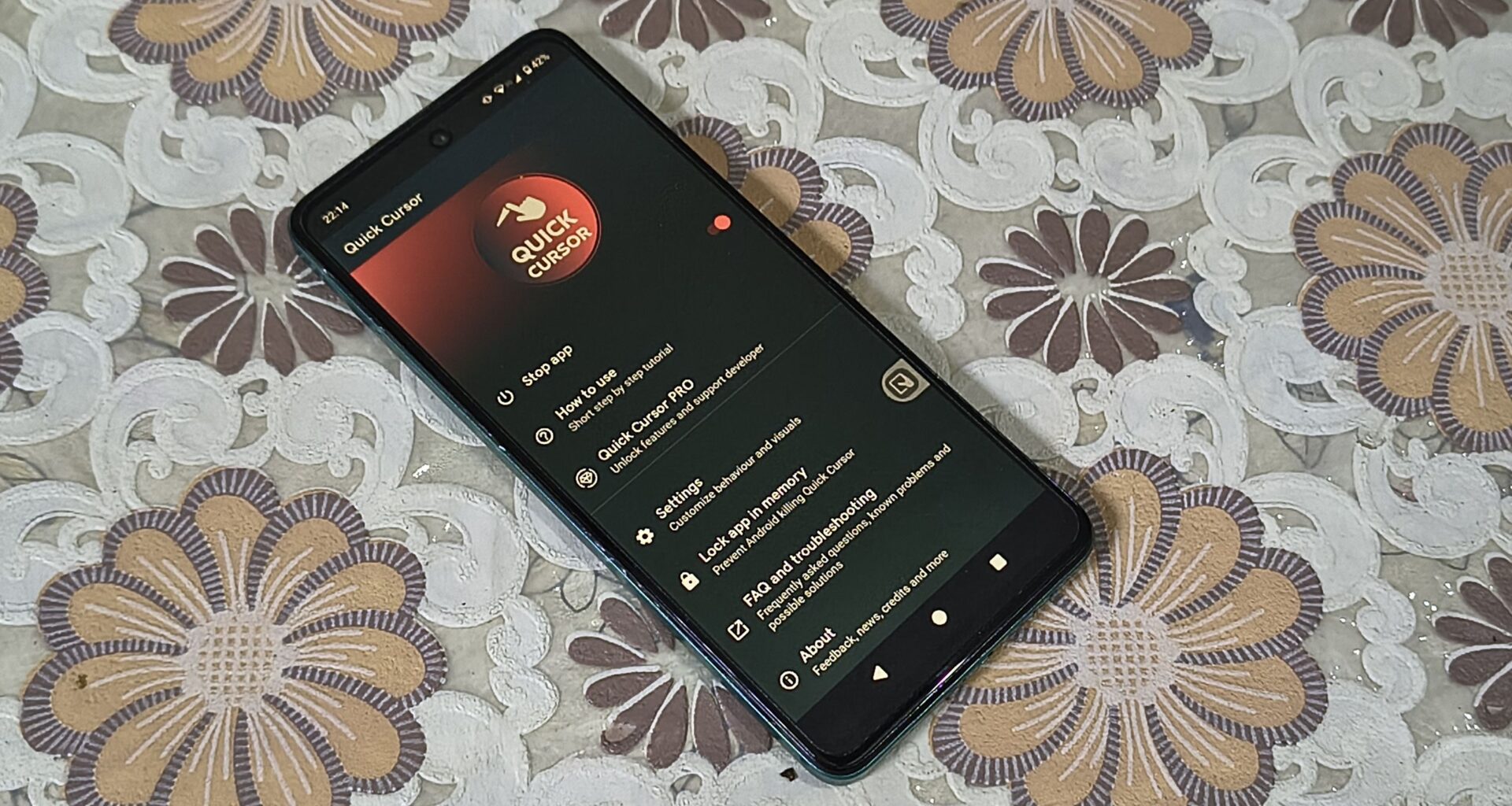 Quick Cursor is ideal for those who despise huge smartphones
