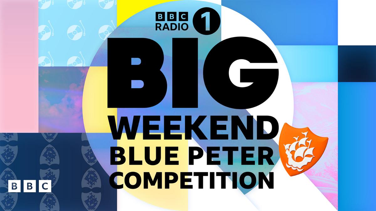 Blue Peter Radio 1 Big Weekend Competition logo.
