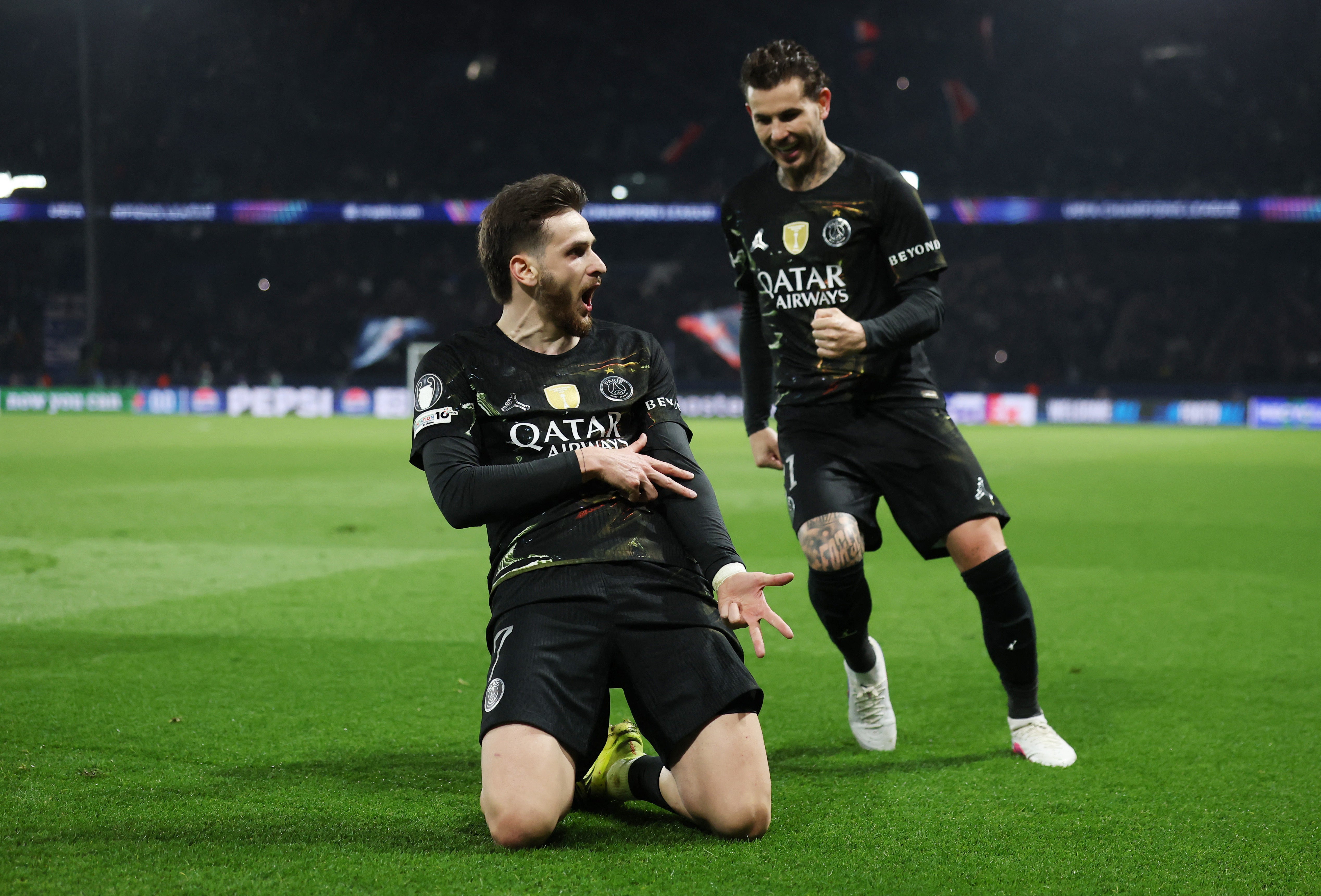 Paris Saint-Germain’s Khvicha Kvaratskhelia’s late double gave Chelsea a mountain to climb in the second leg