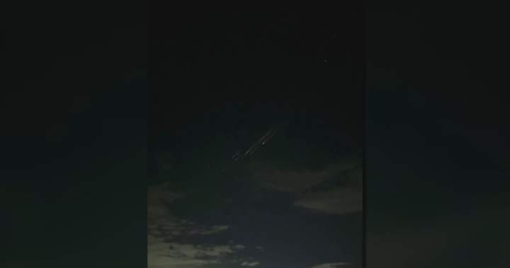 Space debris lights up Calgary sky - Calgary