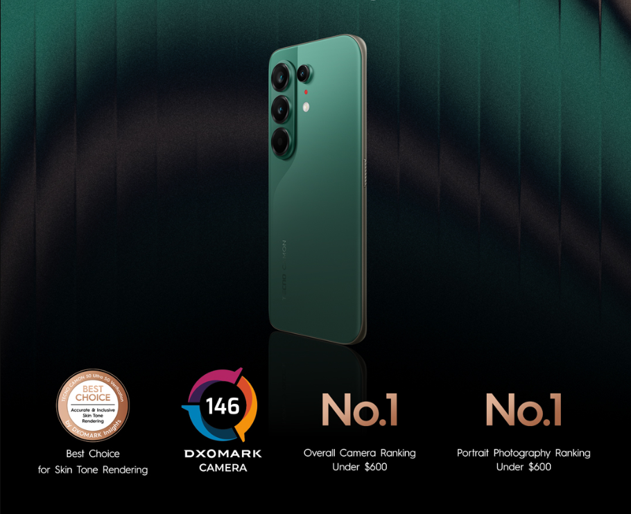 Tecno Camon 50 Ultra 5G Ranked Best Camera Phone Under $600 by DXOMARK