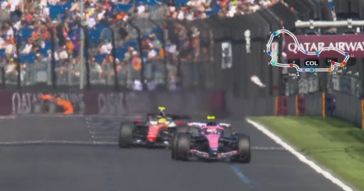 Lewis Hamilton involved in terrifying Australian GP practice near-miss