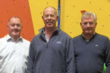 Guy Topping, Chair of Vault Youth Zone with Tim and Richard Parker Pic: Vault Youth Zone