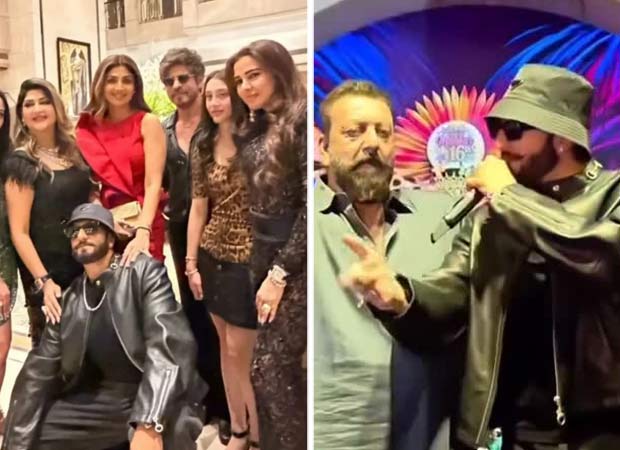 Shah Rukh Khan, Ranveer Singh, and Sanjay Dutt turn Mumbai party into a viral spectacle : Bollywood News