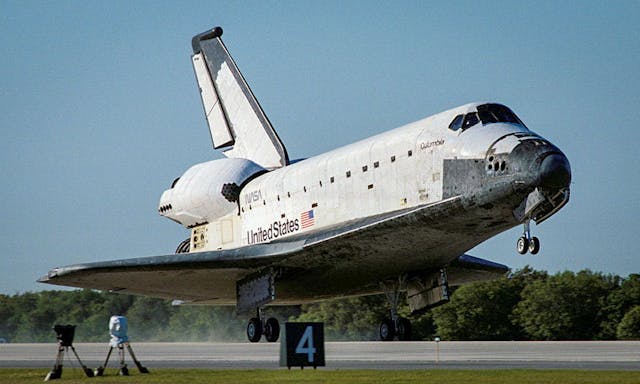 Space Shuttle Columbia landing 1994