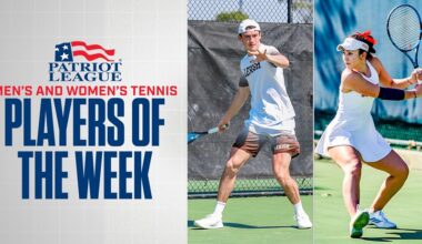 Patriot League Announces Men’s and Women’s Tennis Players of the Week (3.31.26)