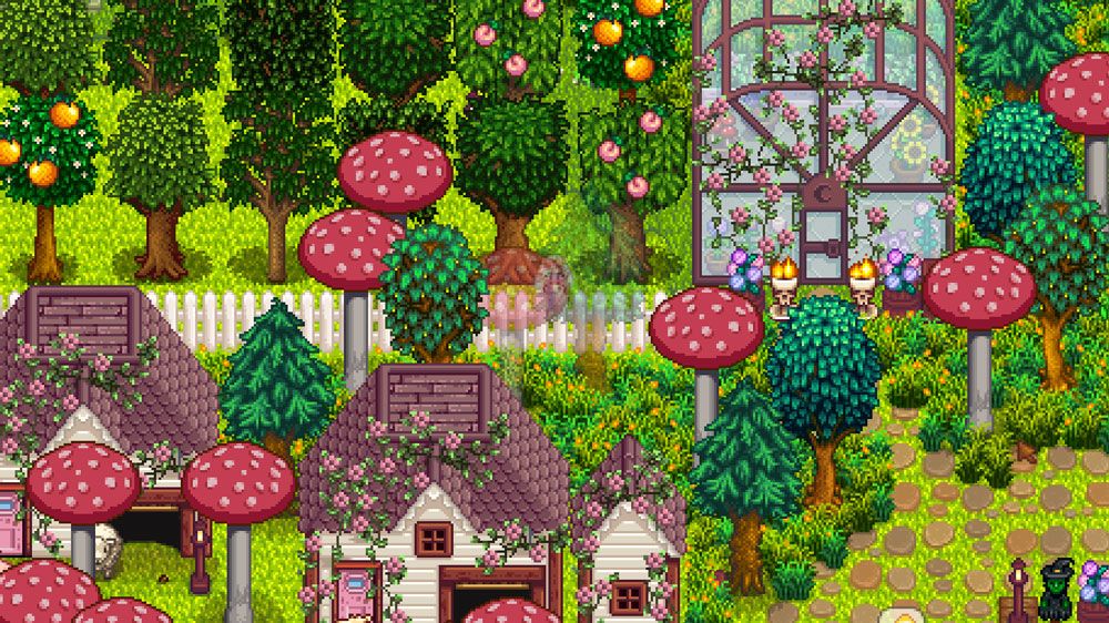 Stardew Valley mod - Ali's Overgrown Fairy Buildings