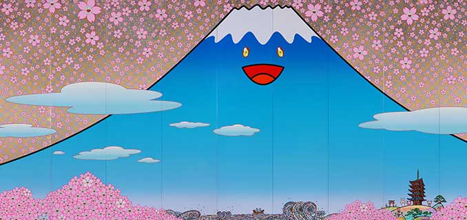Takashi Murakami Cherry Blossoms Fujiyama JAPAN 2020