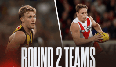 AFL Teams Round 2 2026: Full team line-ups