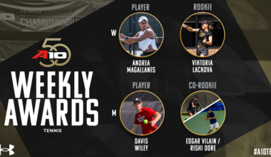 Wiley Earns Third Consecutive Under Armour Men’s Tennis Weekly Recognition as George Mason, Dayton Share Rookie Accolades; VCU Sweeps Women’s Honors