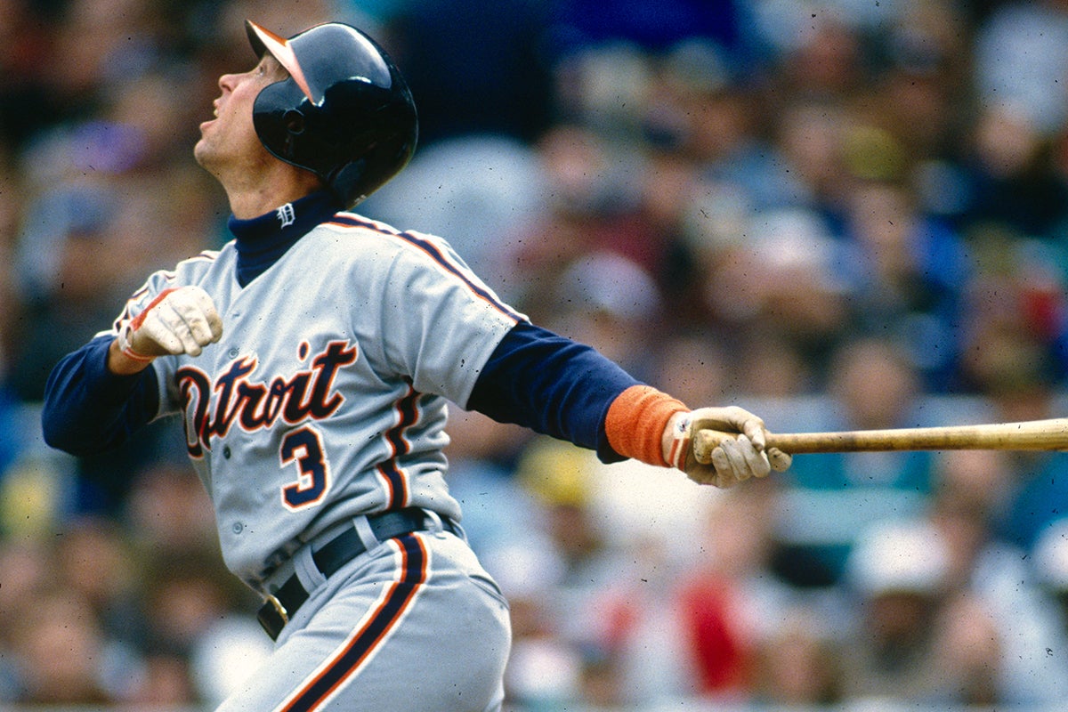 Alan Trammell bats for Detroit