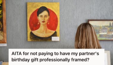 Woman looking at a painting