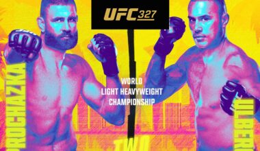 UFC 327 poster revealed for Prochazka vs Ulberg in Miami