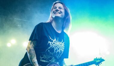 Serena Cherry of Svalbard onstage in 2023