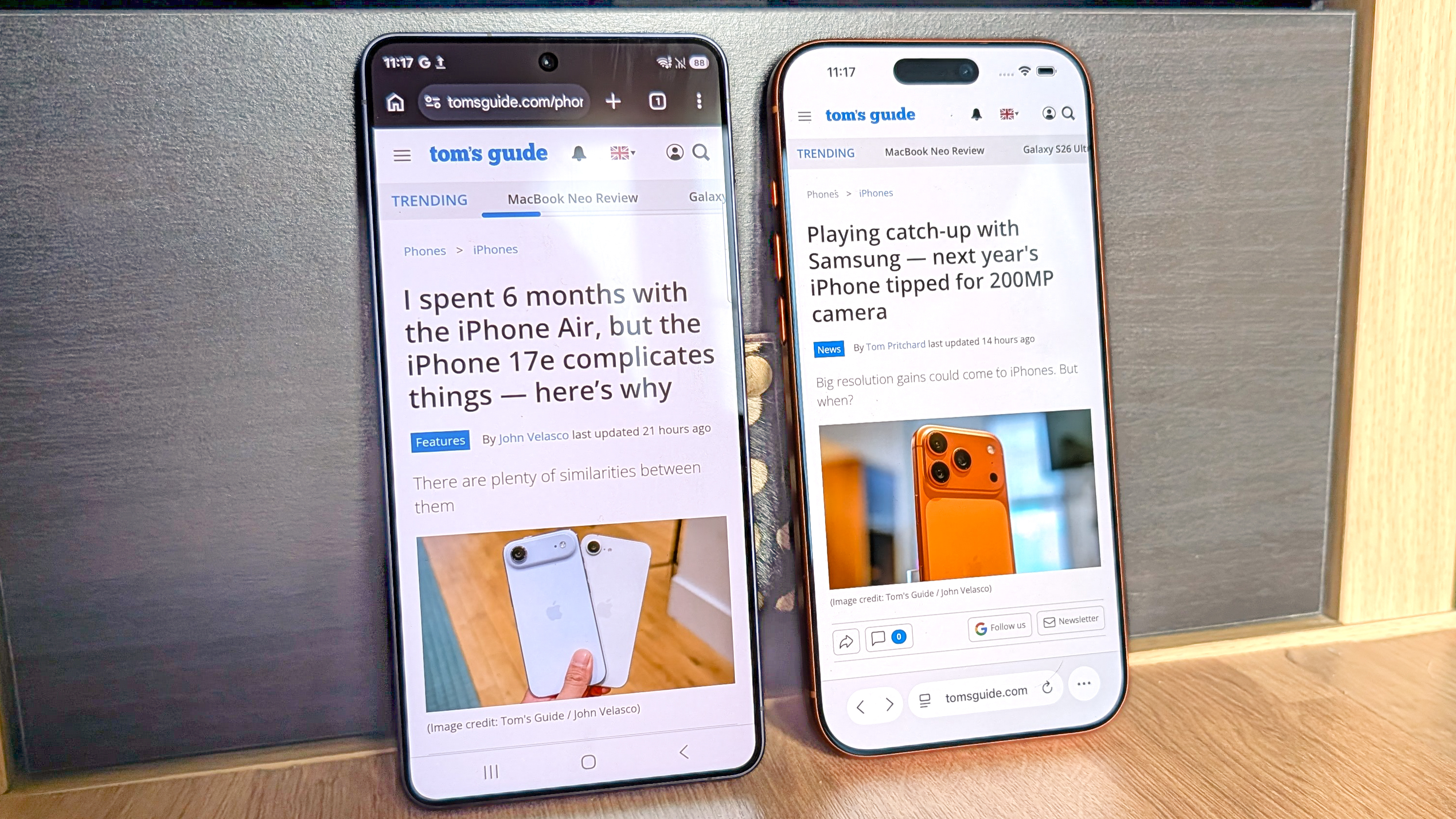 iphone 17 pro max vs samsung galaxy s26 ultra