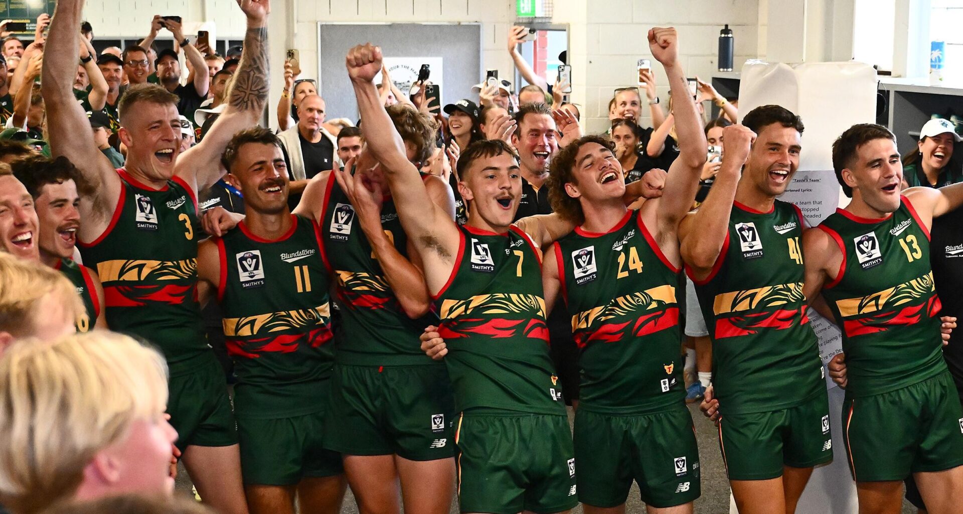 All the colour and action from Tassie's historic day