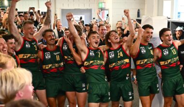 All the colour and action from Tassie's historic day