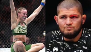 Valentina Shevchenko and Khabib Nurmagomedov