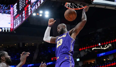 Lakers' LeBron James is questionable against Heat as he approaches NBA record for games played