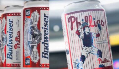 Budweiser Vintage MLB 150 Cans Phillies Bud Heavy