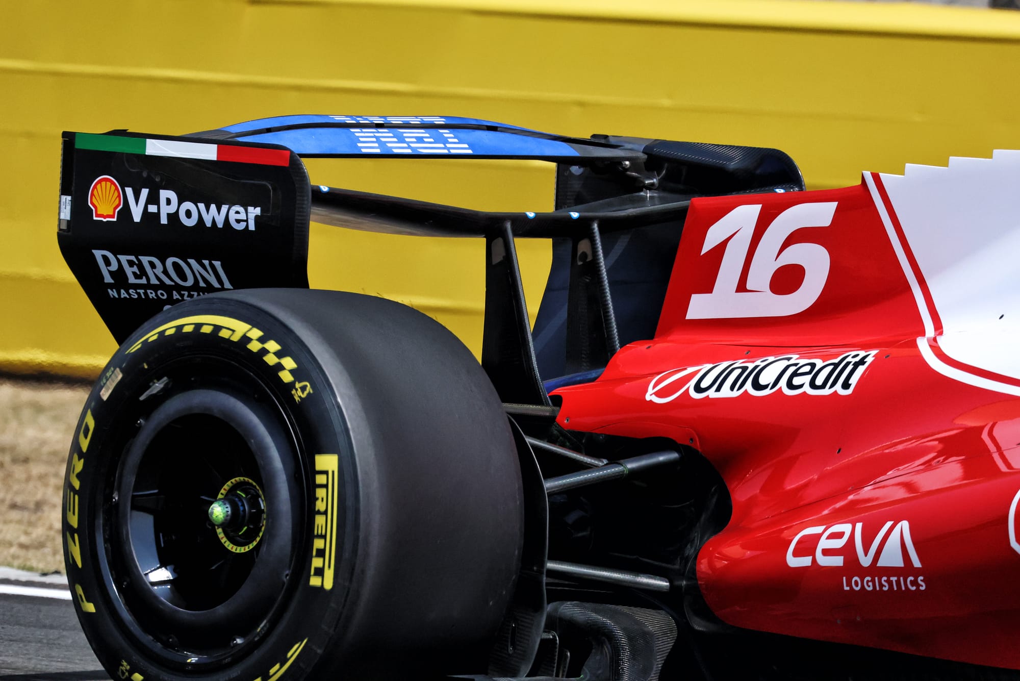Ferrari upside down rear wing F1 2026