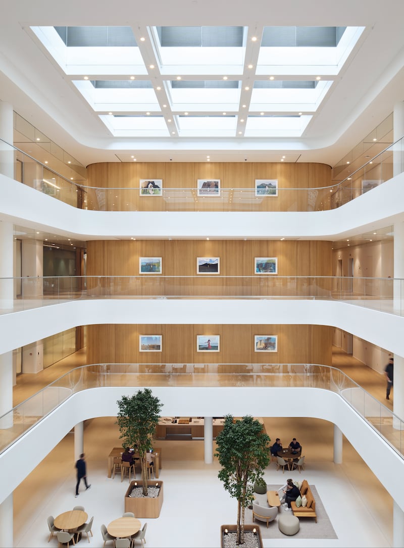 Anyone expecting spaceships, multi-coloured or otherwise, will be disappointed. Apple these days is much more about the sleek, the smooth, the seamless. Pictured: Apple Hollyhill Five Cork, images courtesy of Apple.