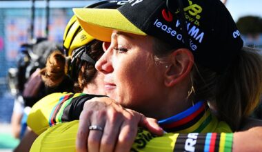 ROUBAIX, FRANCE - APRIL 12: Race winner Pauline Ferrand Prevot of France and Team Visma
