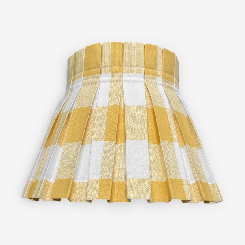 yellow gingham lampshade