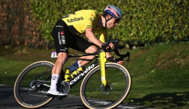 'Suddenly there were shards of glass on the road' – More bad luck hits Wout van Aert in first race back and rules him out of challenging for victory at Ename Samyn Classic