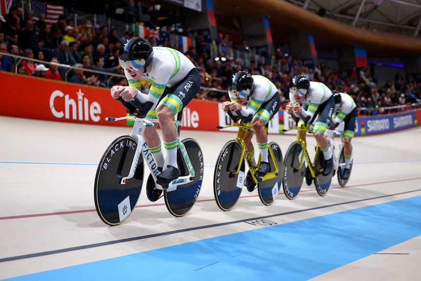 Australia's men's team pursuit squad