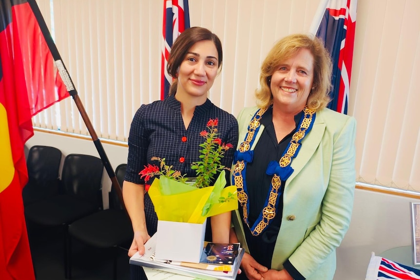 Nasrin Pour at Citizenship Ceremony