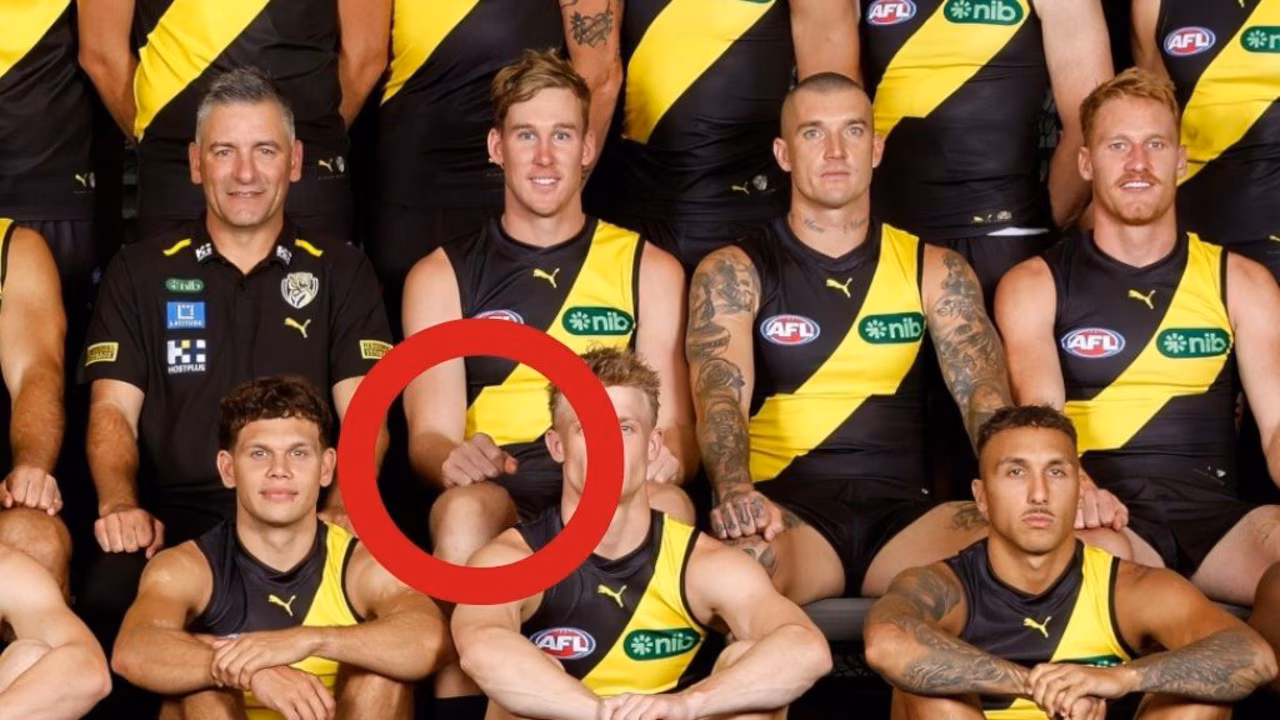 AFL 2026: Tom Lynch comes clean after middle finger removed from team photo, Richmond Tigers