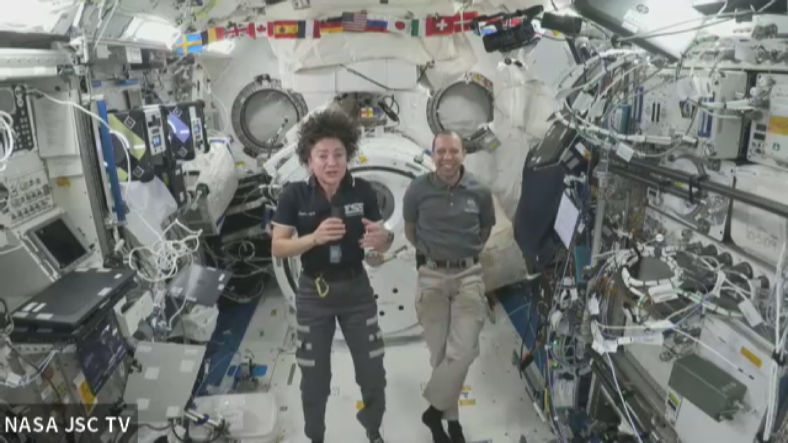 Brunswick students talk with NASA astronauts aboard ISS