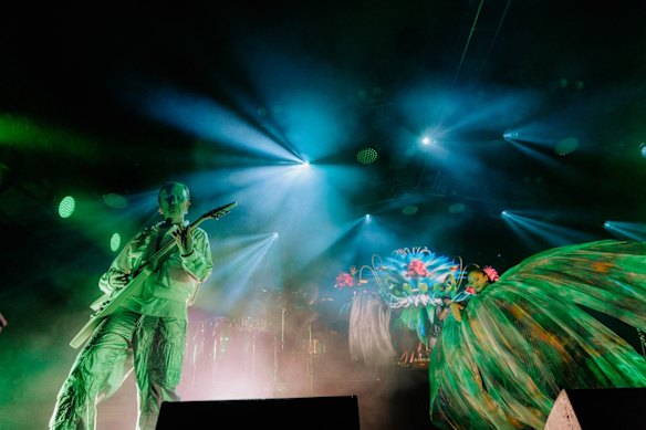 Basement Jaxx turned the festival into a party.