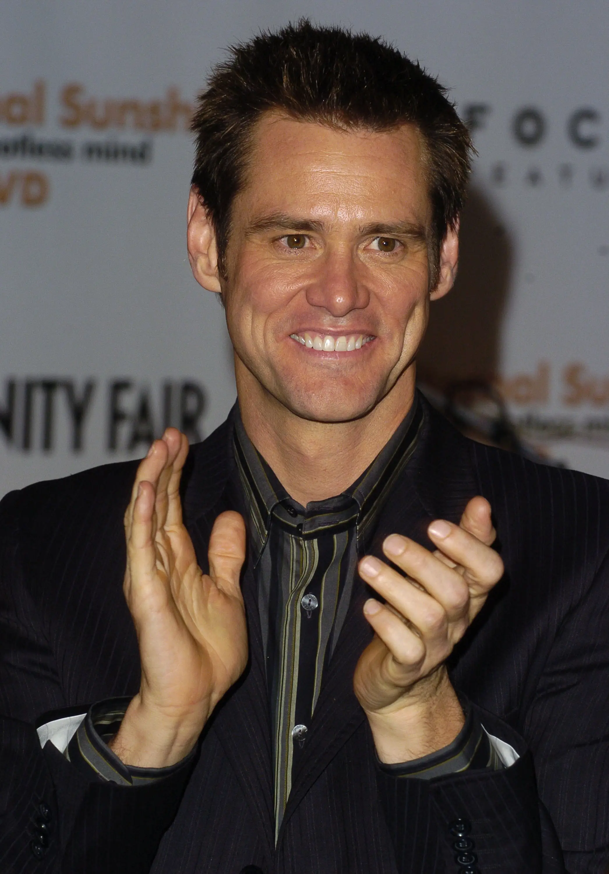 Carrey previously donned a much shorter hairdo (SGranitz/WireImage)