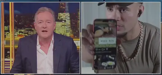 HSTikkyTokky showed Piers Morgan a photo which got under his skin (Kick/HSTikkyTokky)