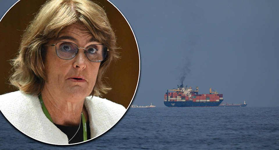 RBA governor Michele Bullock and transport ships in the Middle East.