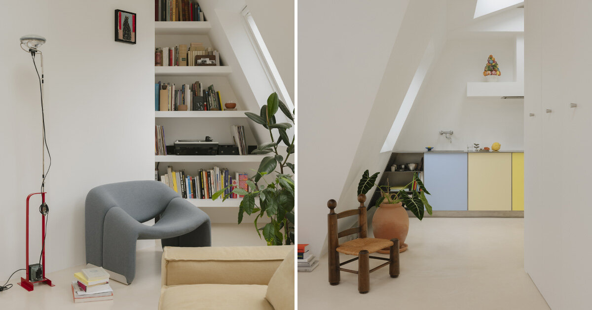 acte deux unifies parisian maids' rooms into one attic apartment