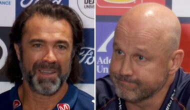 Chris Scott full press conference video, Matthew Nicks, Tom Atkins free kick, Geelong Cats vs Adelaide Crows, latest news