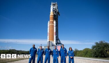 Nasa's Moon rocket Artemis rolls back to pad for possible April launch