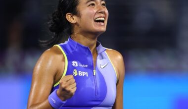 Alexandra Eala “living out my dream” in rise to career-high ranking