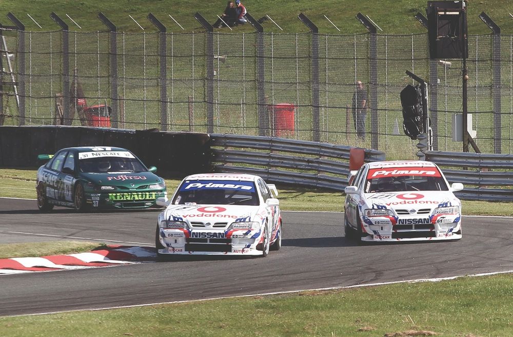 Super Touring star Anthony Reid won in 2022 in a 1998 Nissan Primera 