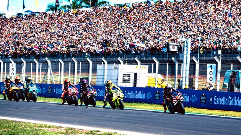 Fans watch as Bezzecchi unleashes his disappearing act