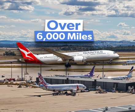 Longest routes from Melbourne Airport