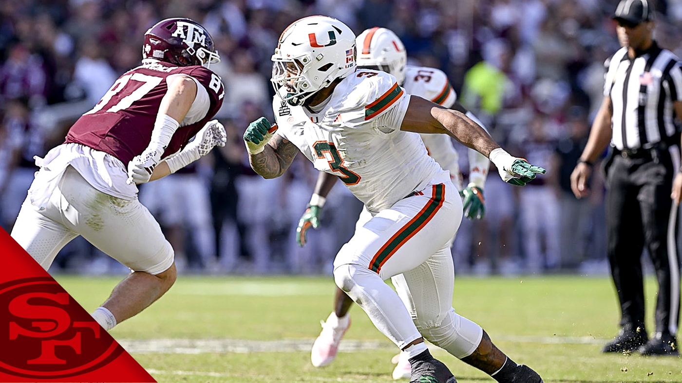 49ers meet with Miami pass-rush standout at NFL Combine