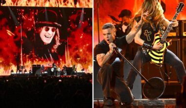Robbie Williams and Zakk Wylde Lead Ozzy Brit Awards Tribute